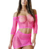Be Savage pink satin mini dress - bodystocking wholesale distributor Florida
